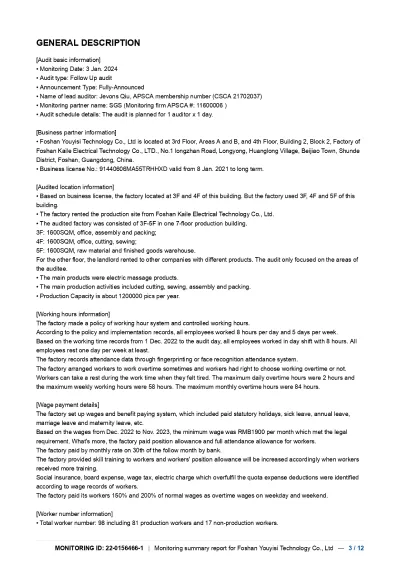 Massager Certificate 12